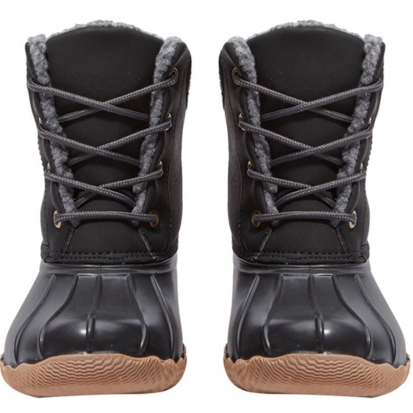 Toddler Boys Sweater Cuff Duck Boots - Picture 3 of 5